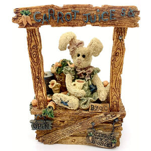 San Francisco Music Box Boyds Bears Bunny Rabbit Carrot Juice Farmstand Tested